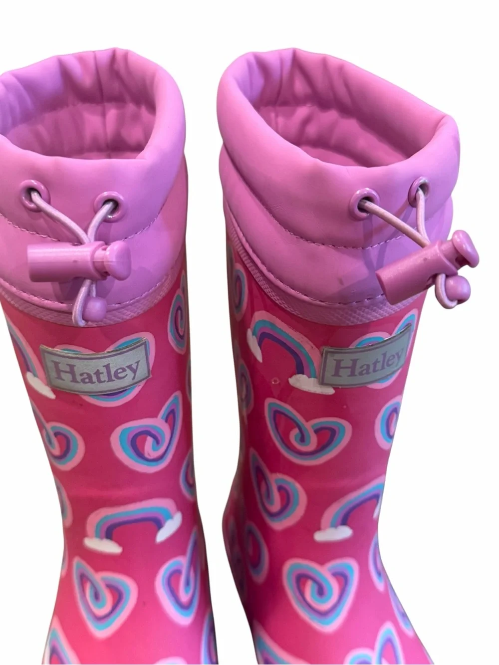 Hatley, Pair of Girl’s Sherpa Lined Rainboots, Size 2